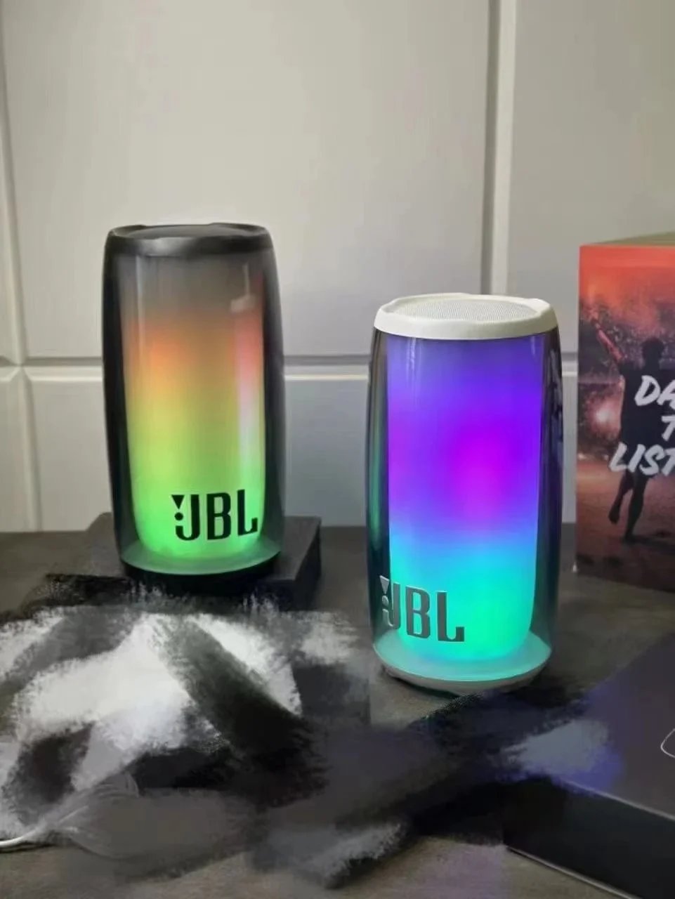 JBL PartyBox On-The-Go Portable Speaker with LED Light Show and Microphone - 6