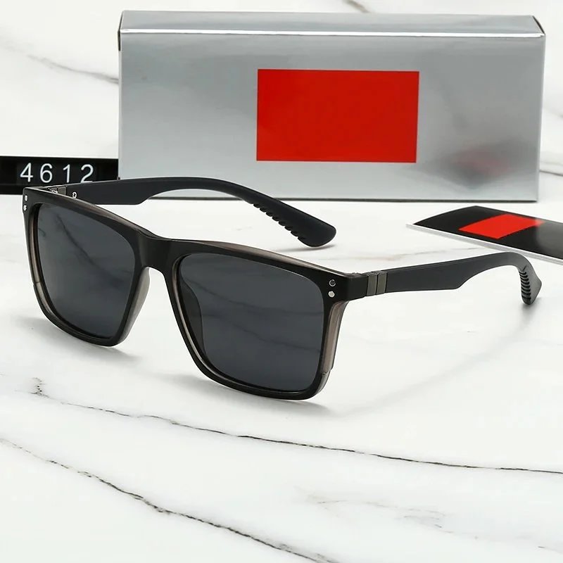 Design Rectangular Frame Black Gradient Sunglasses - 1