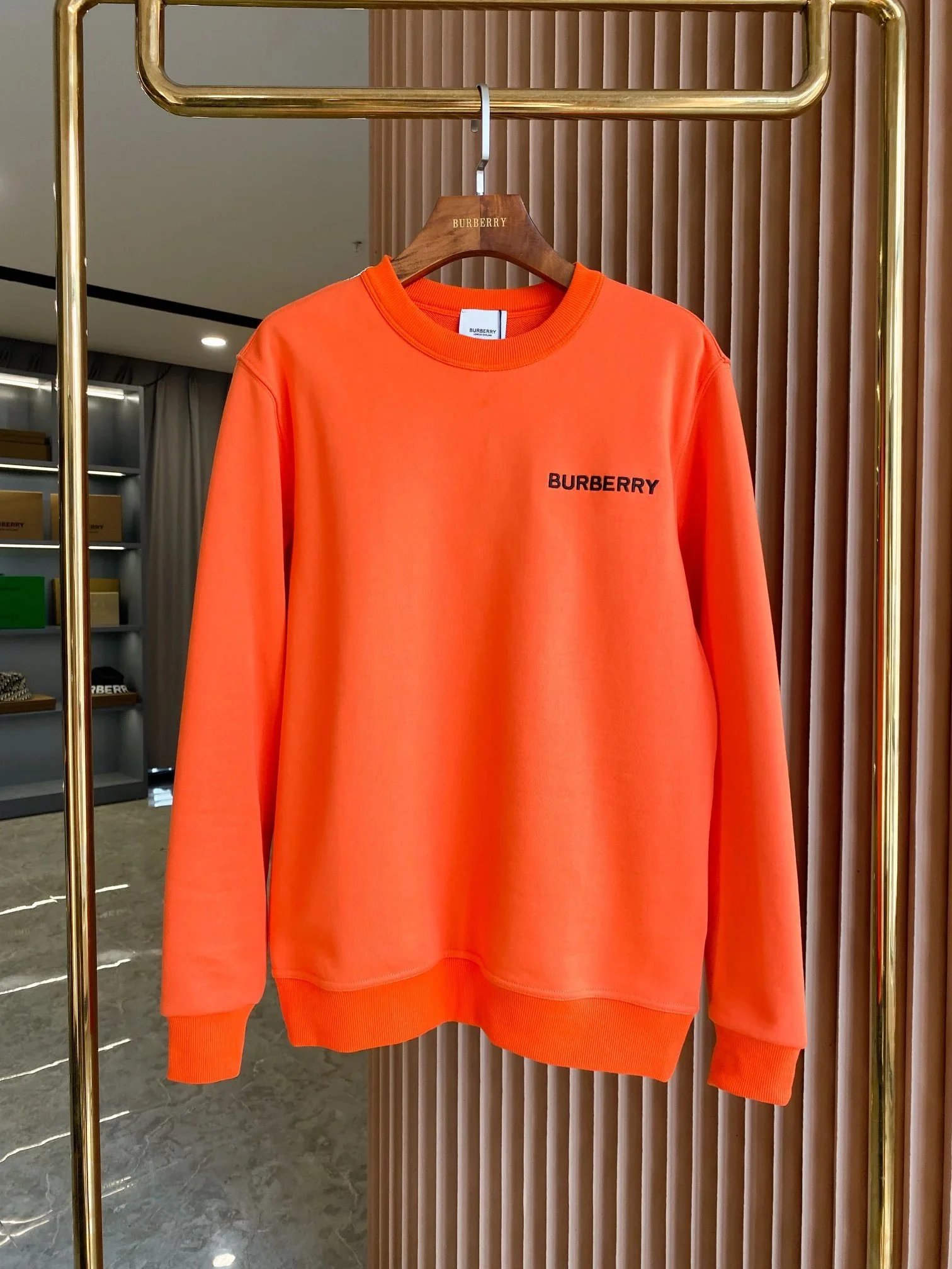 Burberry Logo Hoodie Orange Hoodie - 7