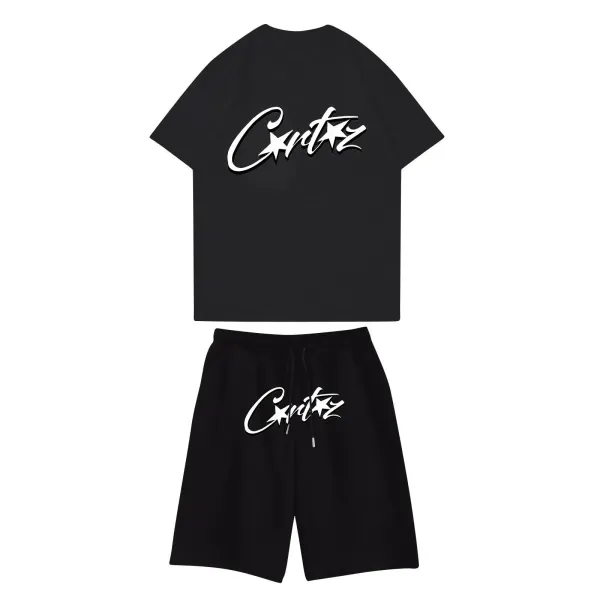 Critz Black Script Logo Casual Set - 1