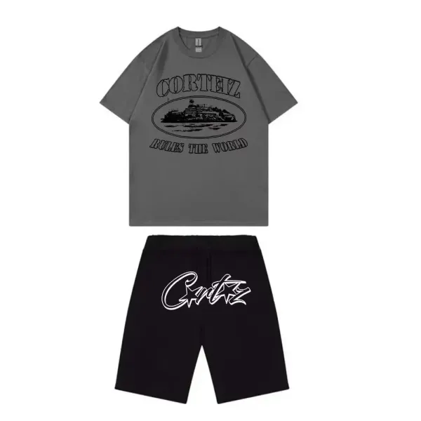 Critz Red T-Shirt and Black Shorts Set - 11