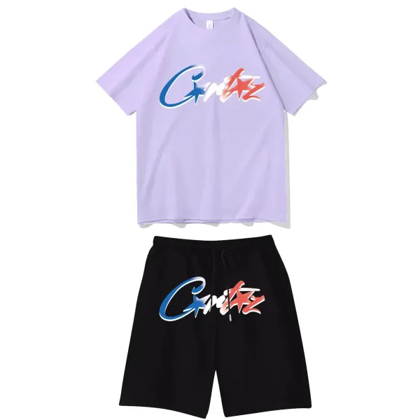 Critz Red T-Shirt and Black Shorts Set - 12