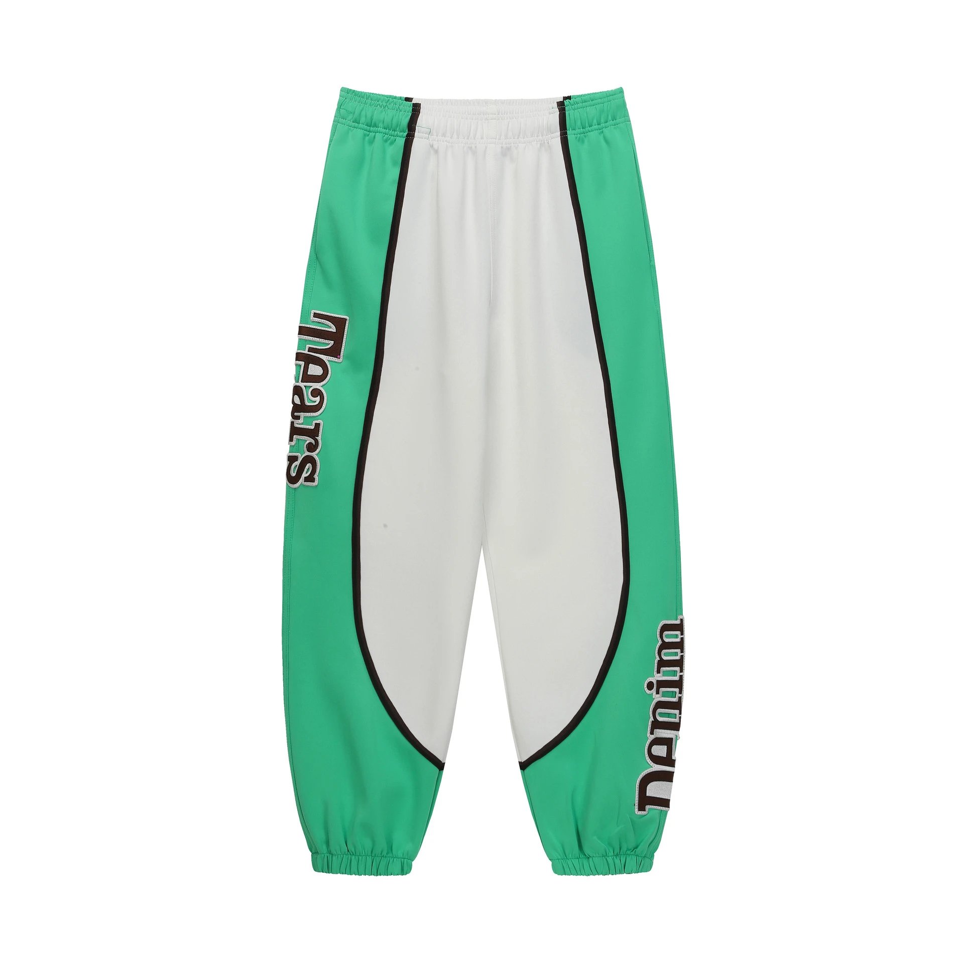 Saint Tears Denim Lettering Bomber Jacket White Green - 14