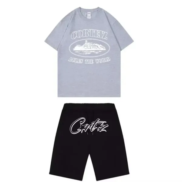 Critz Red T-Shirt and Black Shorts Set - 6