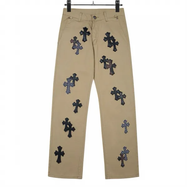 Chrome Hearts Cross-Embellished Straight-Leg Jeans Blue - 6