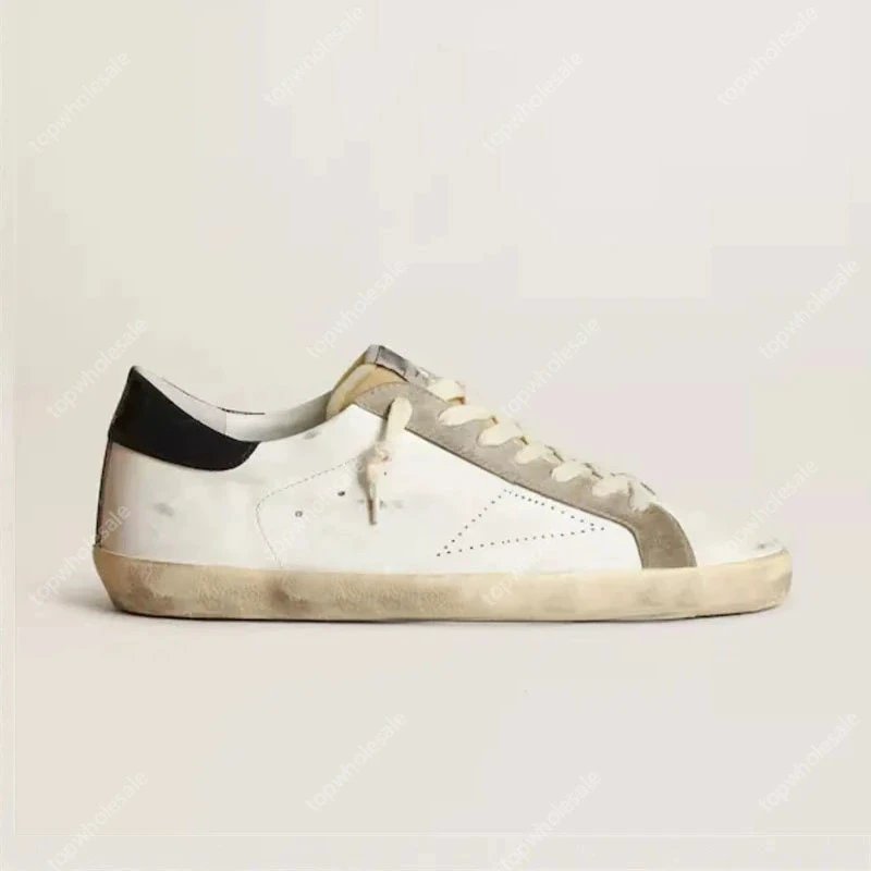 Golden Goose Deluxe Brand Superstar Distressed White Sneakers