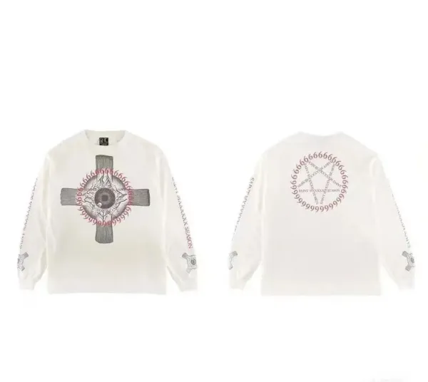 Saint Tears Skeleton Ribcage Long-Sleeve T-Shirt Black - 84