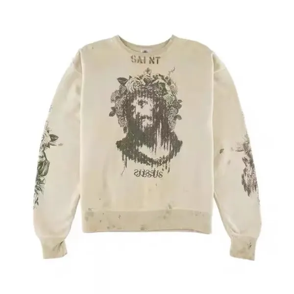 Saint Tears Skeleton Ribcage Long-Sleeve T-Shirt Black - 66