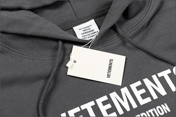 Vetements x Hello Name Tag White Hoodie - 25