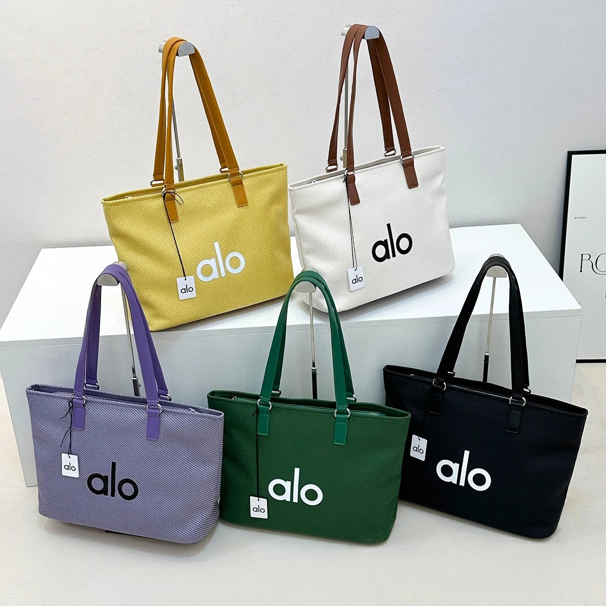 Alo Yoga Tote Bag Emerald Green Handbag - 4