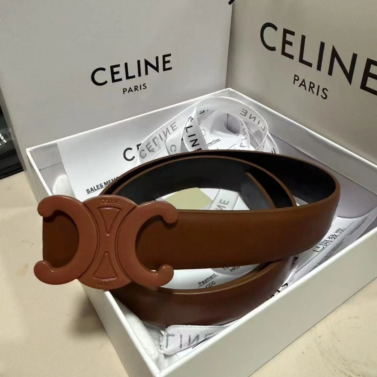 Celine Triomphe Belt