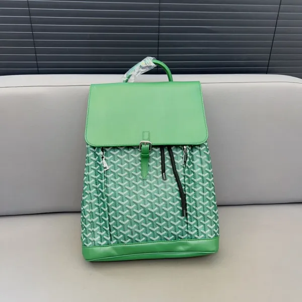 Goyard Saint-Louis Backpack Green Monogram Canvas - 1