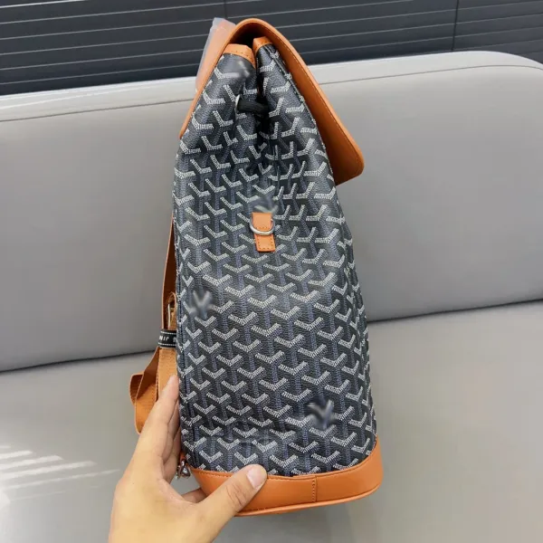 Goyard Saint Louis Backpack Light Gray Monogram Canvas - 6