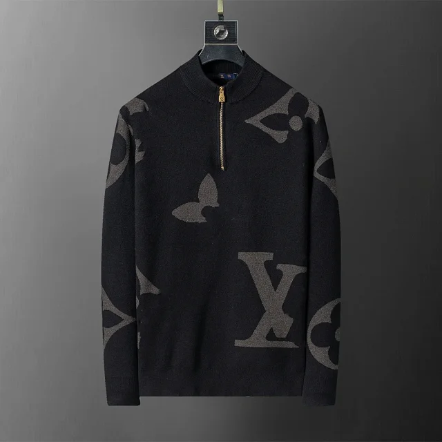 Louis Vuitton Knitwear Logo Jacquard Knit Sweater product detail image 1