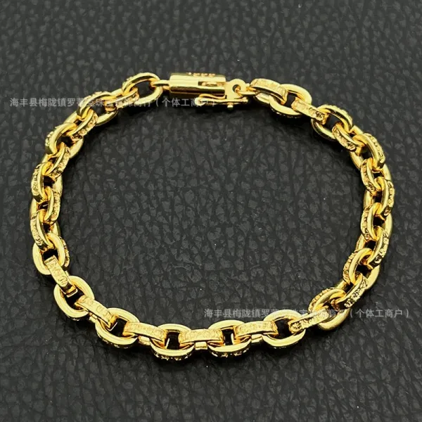 Gold-Tone Chunky Link Bracelet - 1