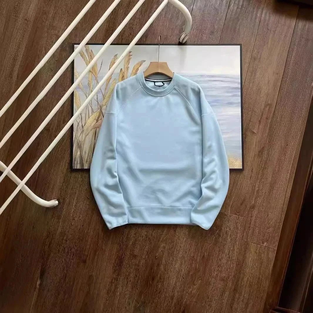 Three Color Sport Loose Crew Neck Hoodie