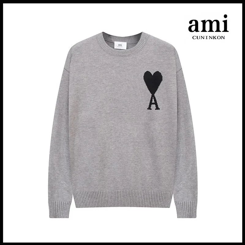 Gray Black Badge [A8 Crewneck Jacquard Style]