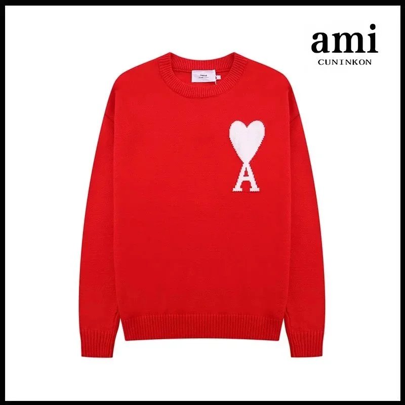 Red White Badge [A8 Crewneck Jacquard Style]