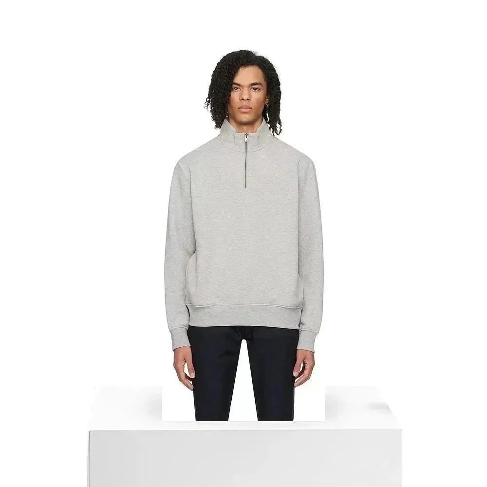 H&M Loose Fit Half-zip Sweatshirt Grey Marl