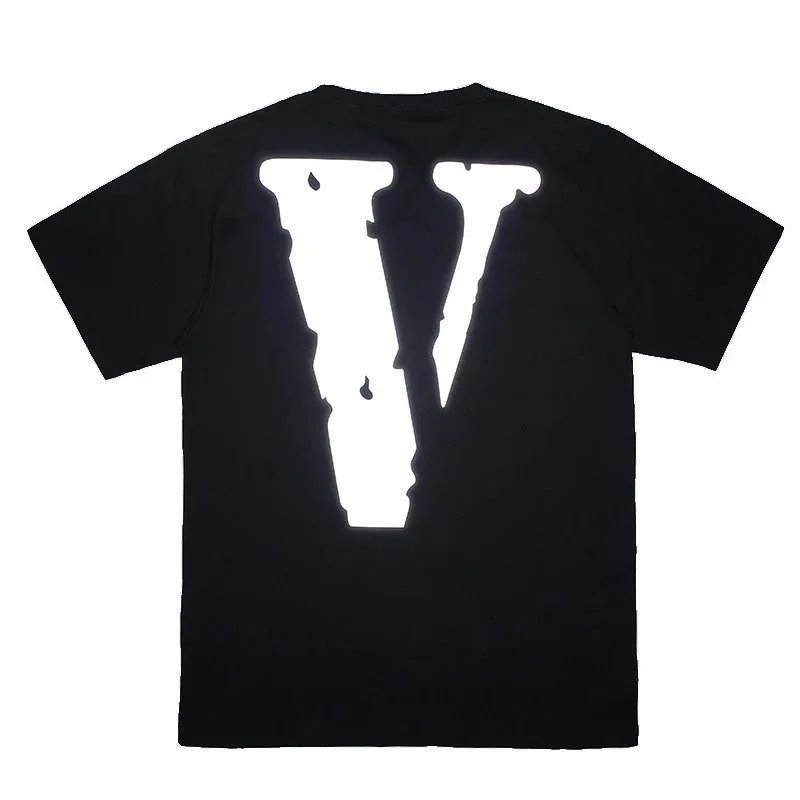 VLONE 3M Reflective Staple Tee Black