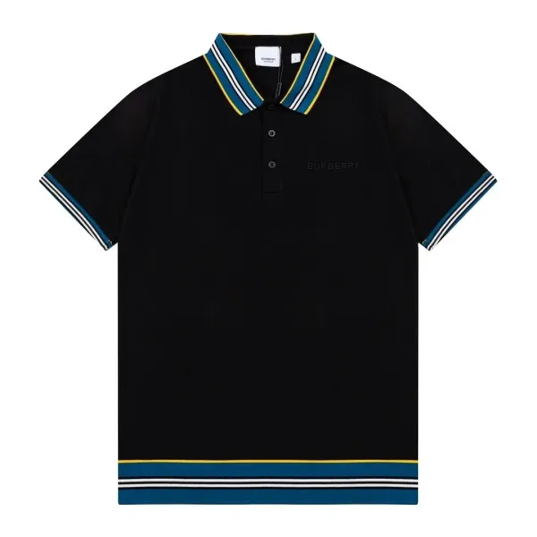 Burberry Equestrian Knight Stripe Polo Black - 8