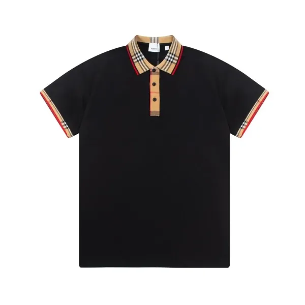 Burberry Vintage Check Trim Polo Black - 1