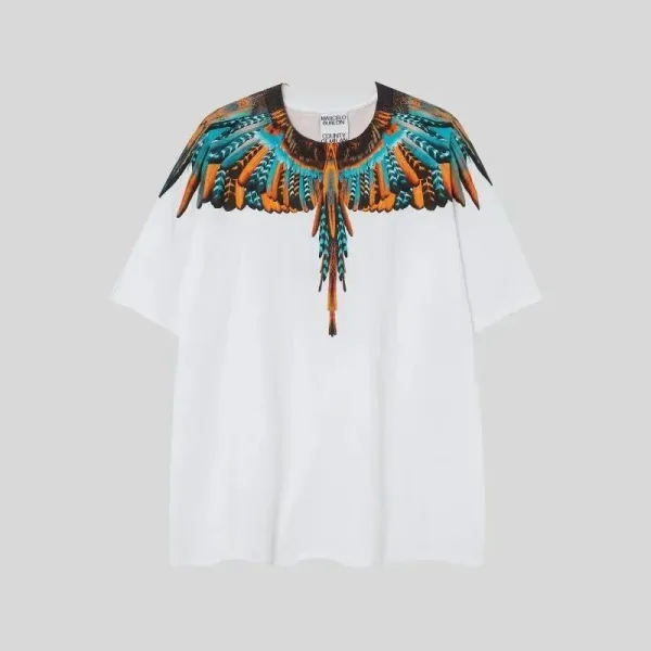 Marcelo Burlon County of Milan Wings Print White T-Shirt - 1