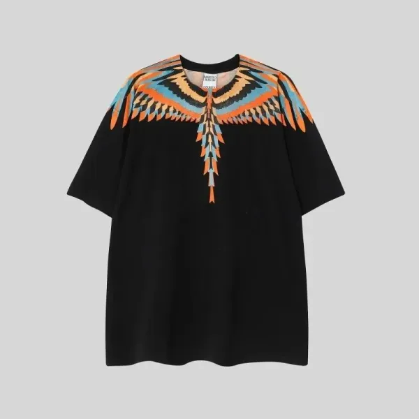 Marcelo Burlon County of Milan Wings Print Black T-Shirt - 1
