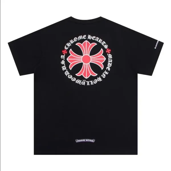 Chrome Hearts Los Angeles Circle Logo Black T-Shirt - 6