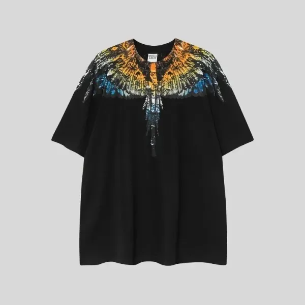Marcelo Burlon County of Milan Wings Print Black T-Shirt - 1