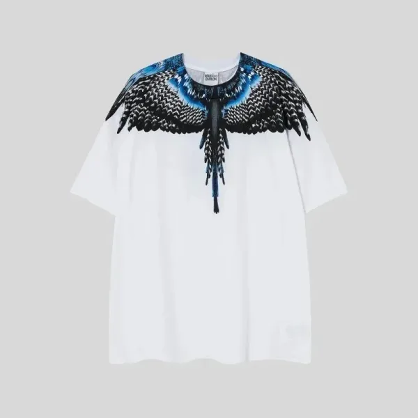 Marcelo Burlon County of Milan Wings Print White T-Shirt - 1