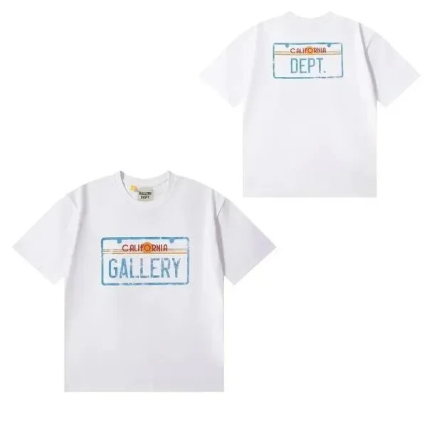 Gallery Dept. California License Plate T-Shirt White - 1
