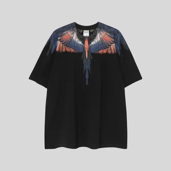 Marcelo Burlon County of Milan Wings Print Black T-Shirt - 1