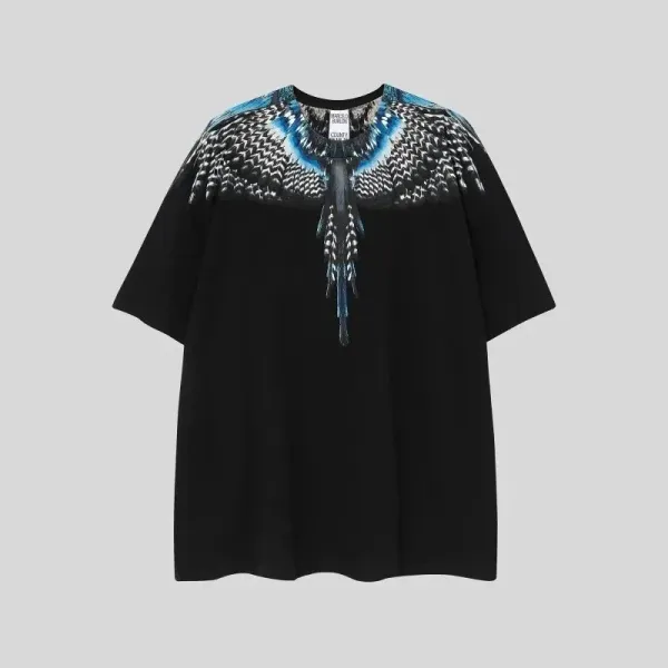 Marcelo Burlon County of Milan Wings Print Black T-Shirt - 1