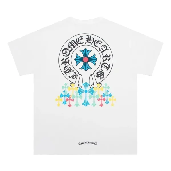 Chrome Hearts Floral Cross Circle T-Shirt White - 1
