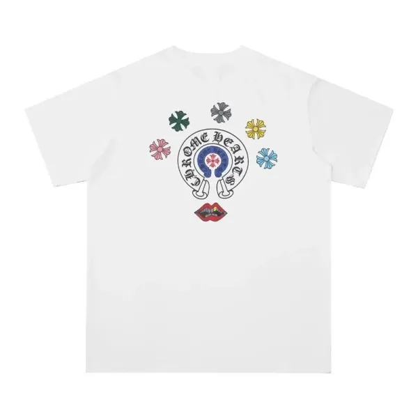 Chrome Hearts Floral Lips Graphic White T-Shirt - 1