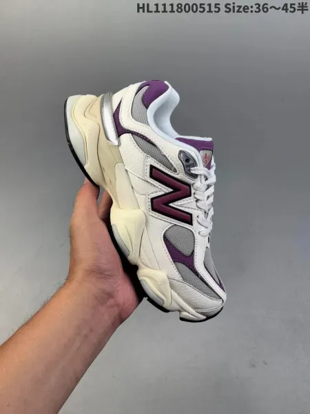 New Balance 9060 Purple White Chunky Sneakers - 1
