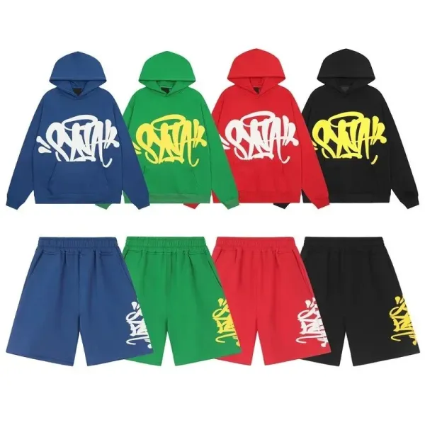 Unidentified Streetwear Logo Hoodie and Sweatpants Set in Five Colors - 11