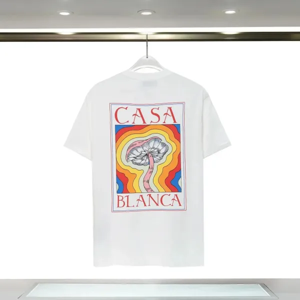 Casa Blanca Mushroom Graphic White T-Shirt - 1