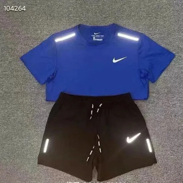 Nike Dri-FIT Reflective Running Set Blue/Black - 1