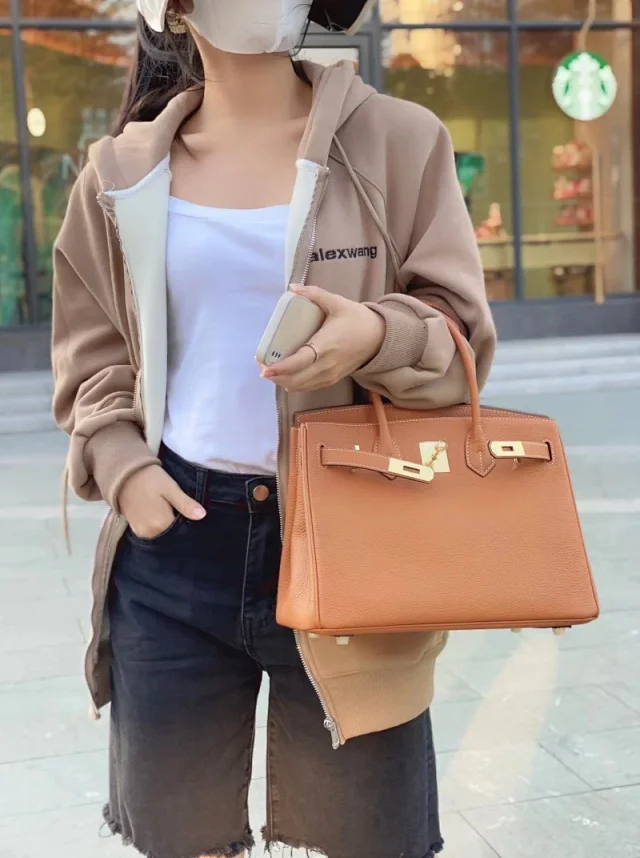 Unbranded Handbags Top-Handle Flap Handbag with Turn-Lock Strap Detail product detail image 13