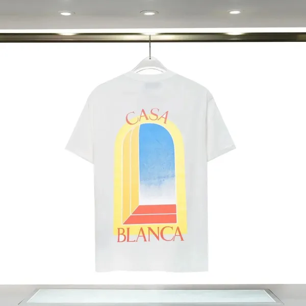 Casablanca Floral Embroidered Logo Black T-Shirt - 8