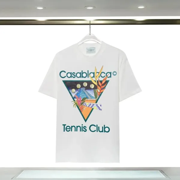 Casablanca Tennis Club Graphic T-Shirt White - 1