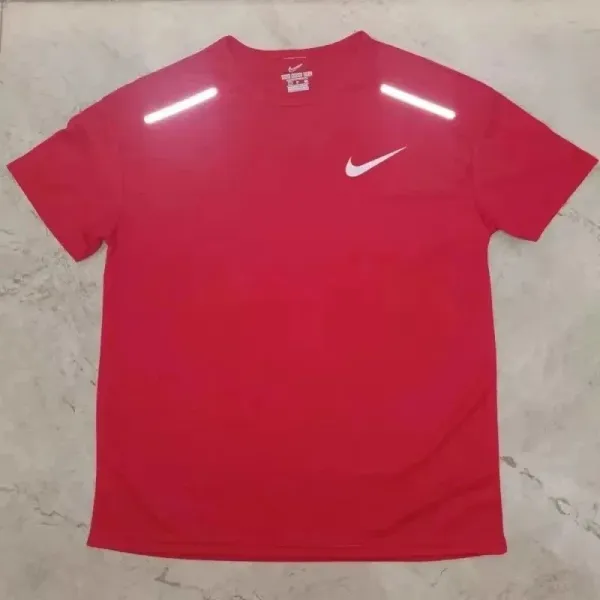 Nike Reflective Running T-Shirt Red - 1