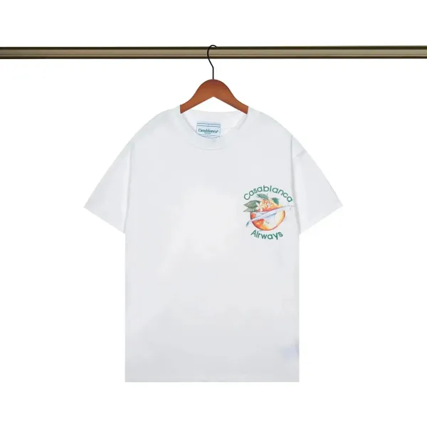 Casablanca Airways Graphic Print White T-Shirt - 1