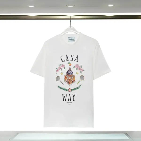 Casablanca Casa Way White Graphic T-Shirt - 1