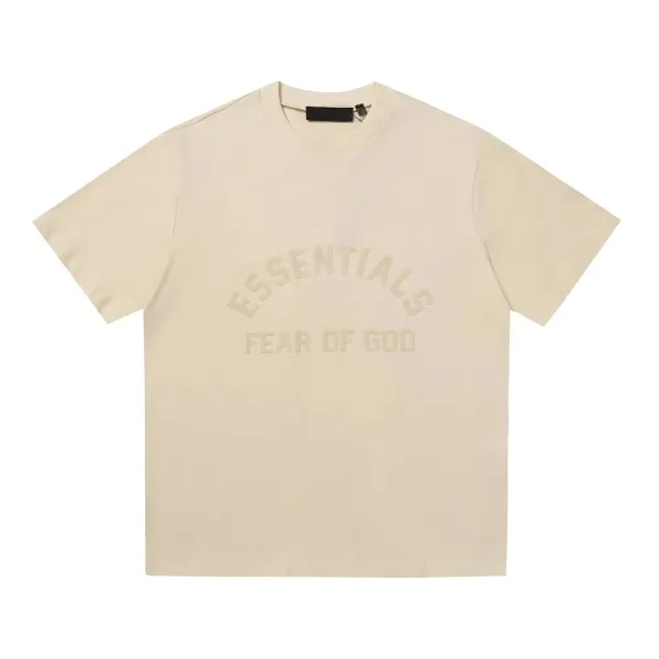 Fear of God Essentials Arch Logo Beige T-Shirt - 1