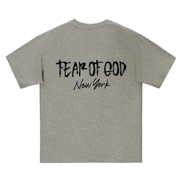 Fear of God Essentials New York Graphic T-Shirt Gray - 1