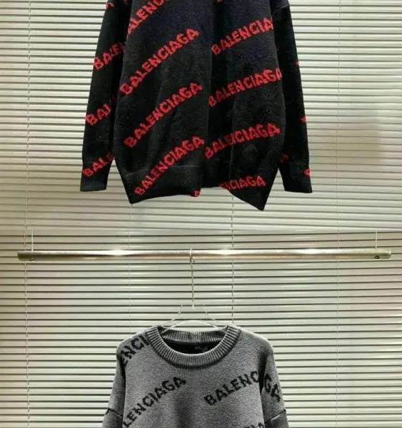 Design Graphic Knit Sweater Gray Multicolor - 31