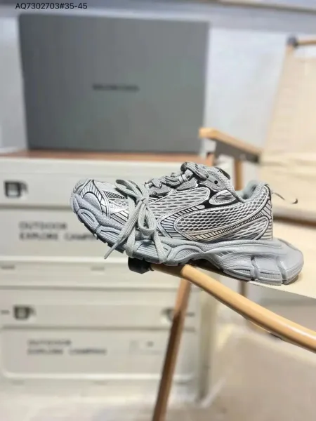 Balenciaga Track Trainer Gray Chunky Sneakers - 1